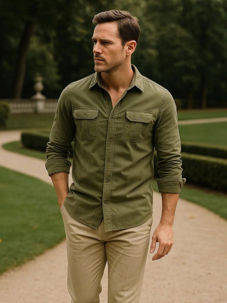 Casual Business Corduroy Shirt - Cross & Crown