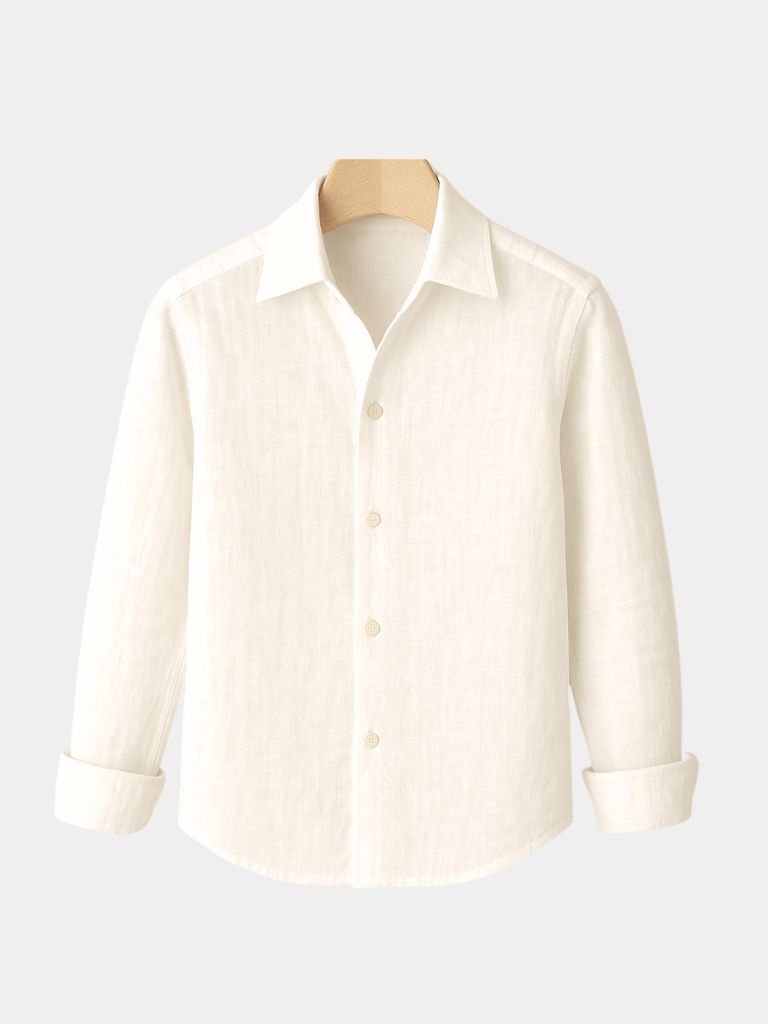 Camicia minimalista a maniche lunghe - <tc>Cross & Crown</tc>