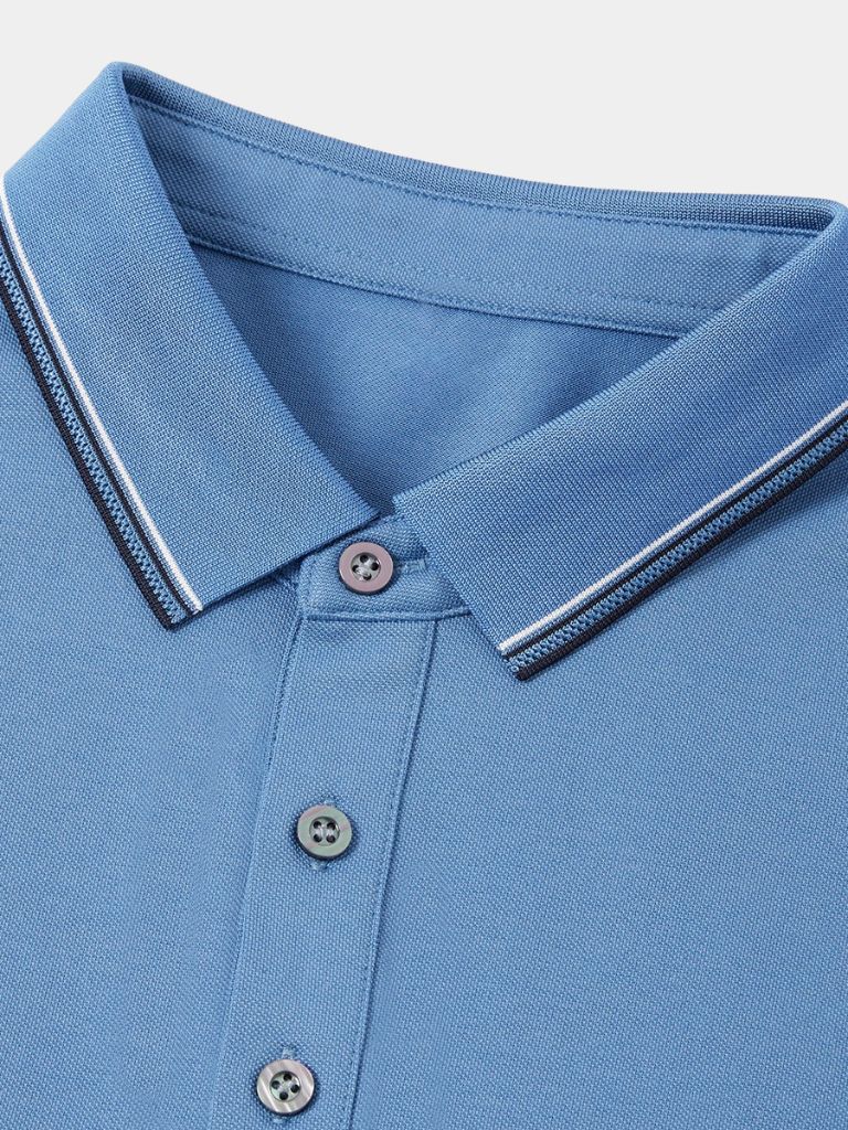 Azure Classic Polo – Cross & Crown - Cross & Crown