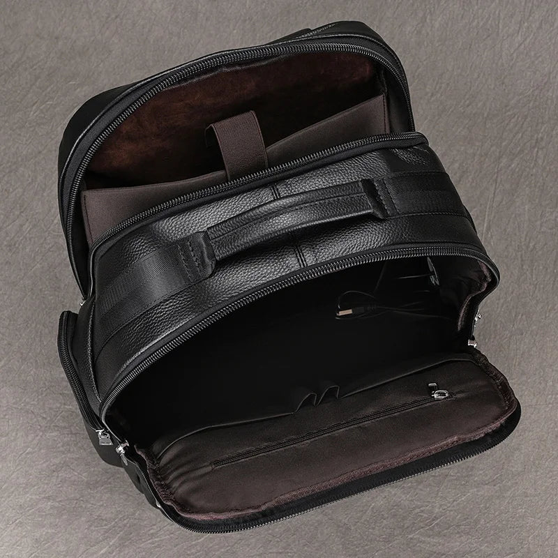 Black Bull 17” Tech Backpack with USB Charging - Cross & Crown
