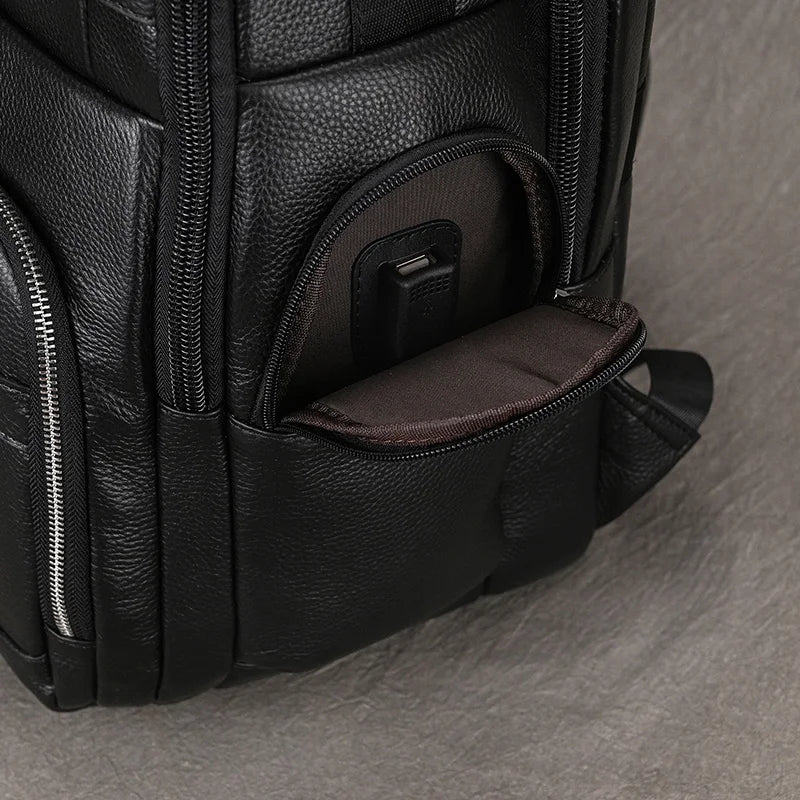 Black Bull 17” Tech Backpack with USB Charging - Cross & Crown