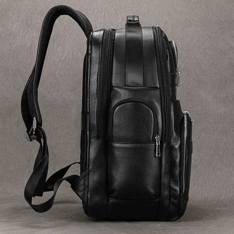 Black Bull 17” Tech Backpack with USB Charging - Cross & Crown