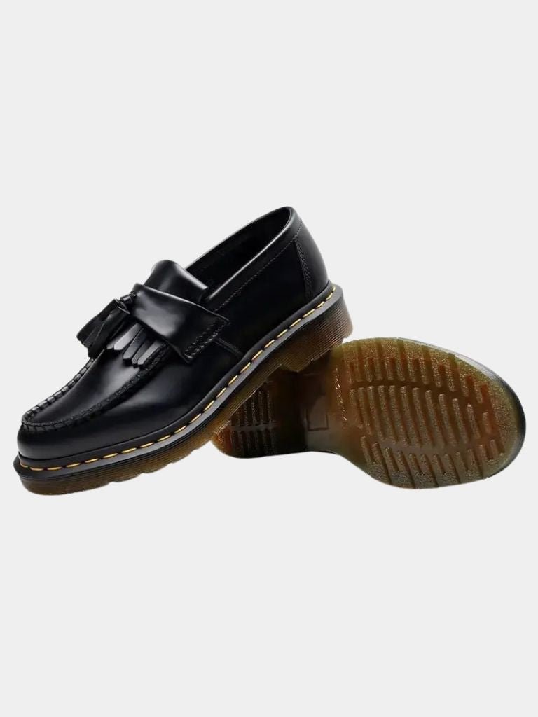 Black Leather Loafers - Cross & Crown - Cross & Crown