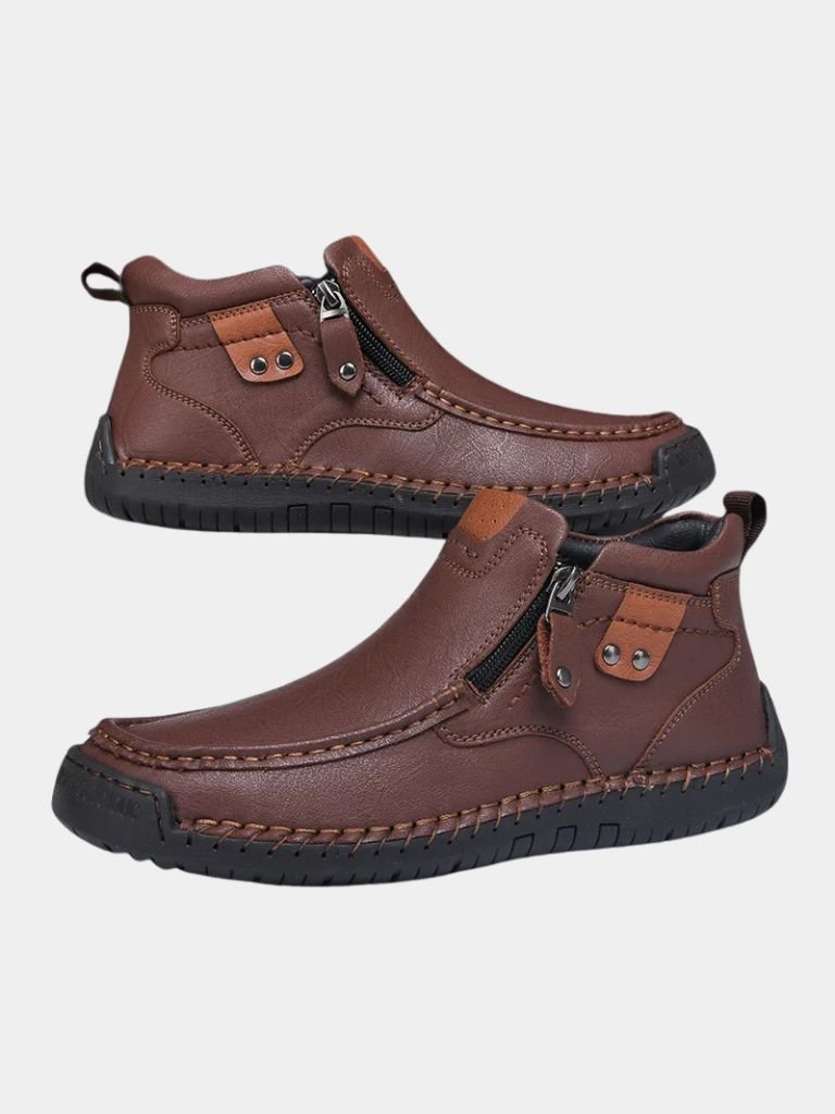 Brave Leather Boots - Cross & Crown - Cross & Crown