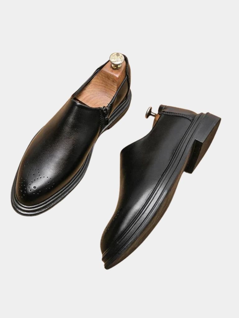 Brun Prestige Leather Loafers - Cross & Crown - Cross & Crown