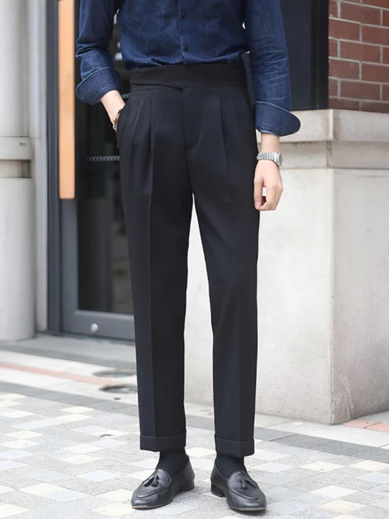 Corduroy Elegant Trousers - Cross & Crown - Cross & Crown