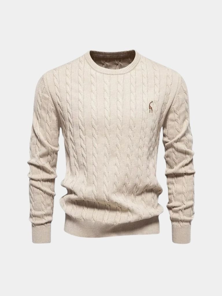 Cotton Crew Neck Pullover Sweater - Cross & Crown - Cross & Crown