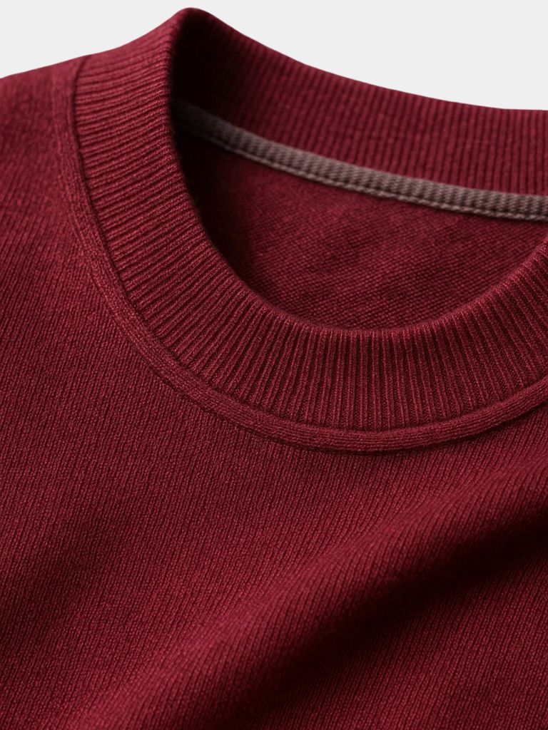 Crew Neck Knitwear Pullover Sweater - Cross & Crown - Cross & Crown