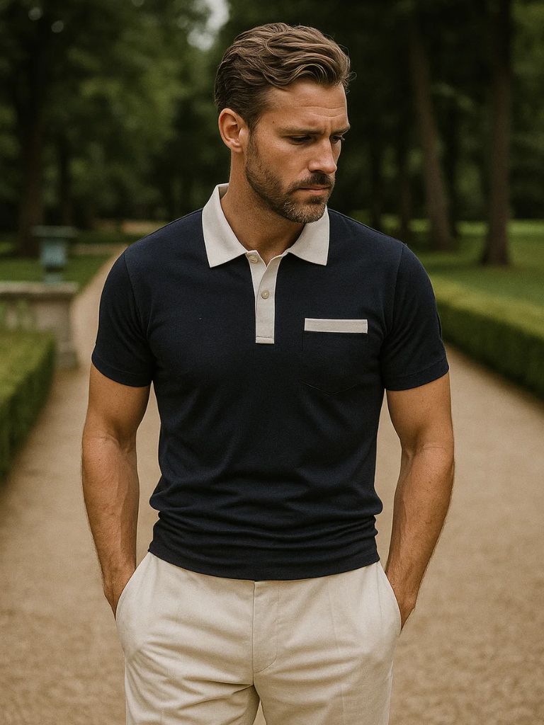Elegant Golf Polo Shirt - Cross & Crown - Cross & Crown