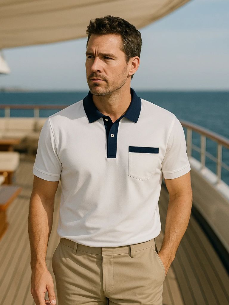 Elegant Golf Polo Shirt - Cross & Crown - Cross & Crown