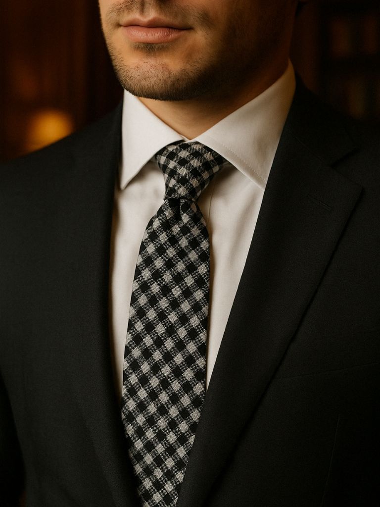 Gentleman’s Chess Tie – Cross & Crown - Cross & Crown