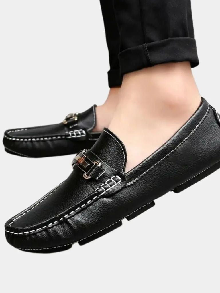 Italian Design Leather Loafers - Cross & Crown - Cross & Crown