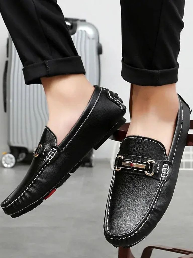 Italian Design Leather Loafers - Cross & Crown - Cross & Crown
