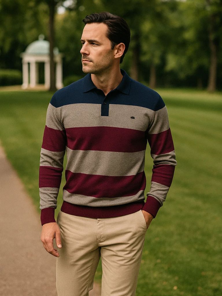 Knit Color Half Zip Knitwear - Cross & Crown - Cross & Crown