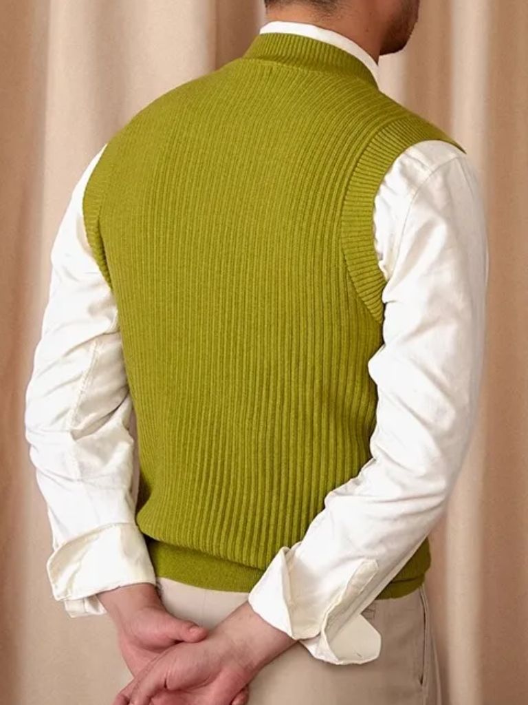 Knit Vest Waistcoat - Cross & Crown - Cross & Crown
