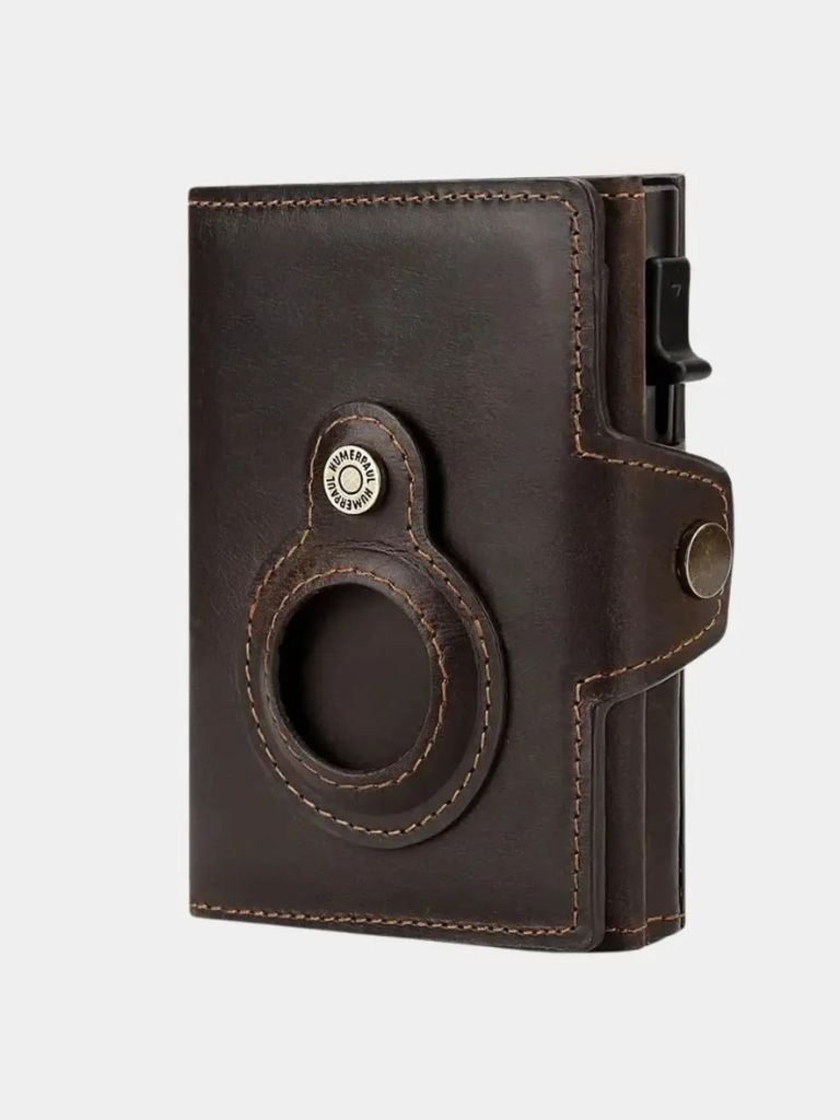 Leather Magnet Wallet Anti - Scam - Cross & Crown - Cross & Crown