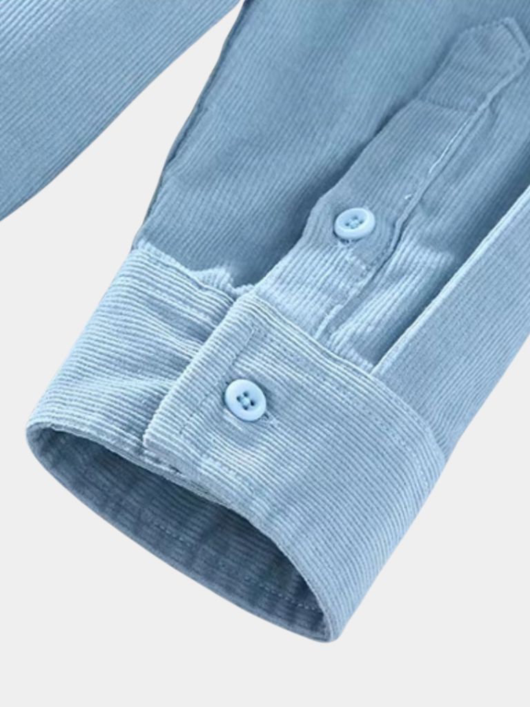 Linen Classic Blue Shirt - Cross & Crown - Cross & Crown