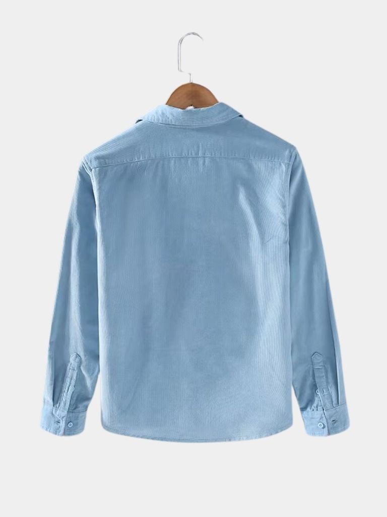 Linen Classic Blue Shirt - Cross & Crown - Cross & Crown