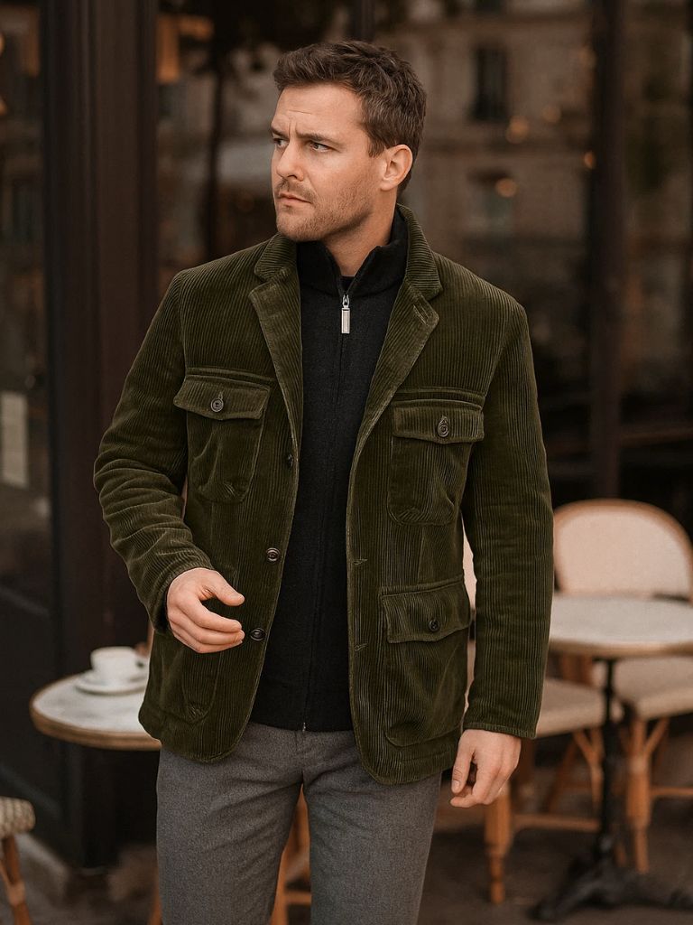 Men's Autumn Casual Jacket - Cross & Crown - Cross & Crown