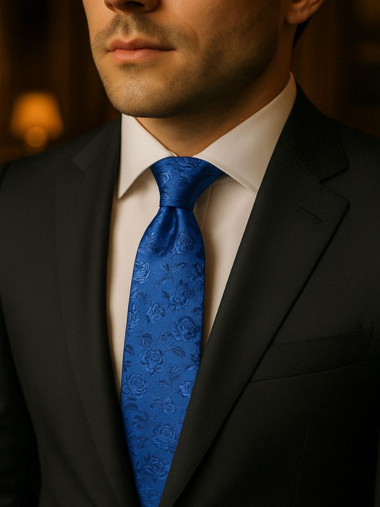 Midnight Petal Vintage Tie – Cross & Crown - Cross & Crown