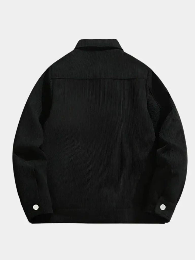 Minimalist Corduroy Sherpa Jacket - Cross & Crown - Cross & Crown