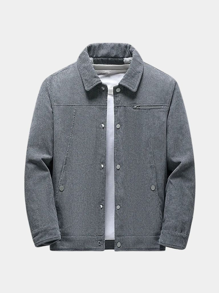 Minimalist Corduroy Sherpa Jacket - Cross & Crown - Cross & Crown