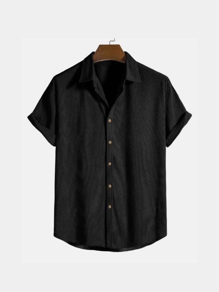 Minimalist Corduroy Shirt - Cross & Crown - Cross & Crown