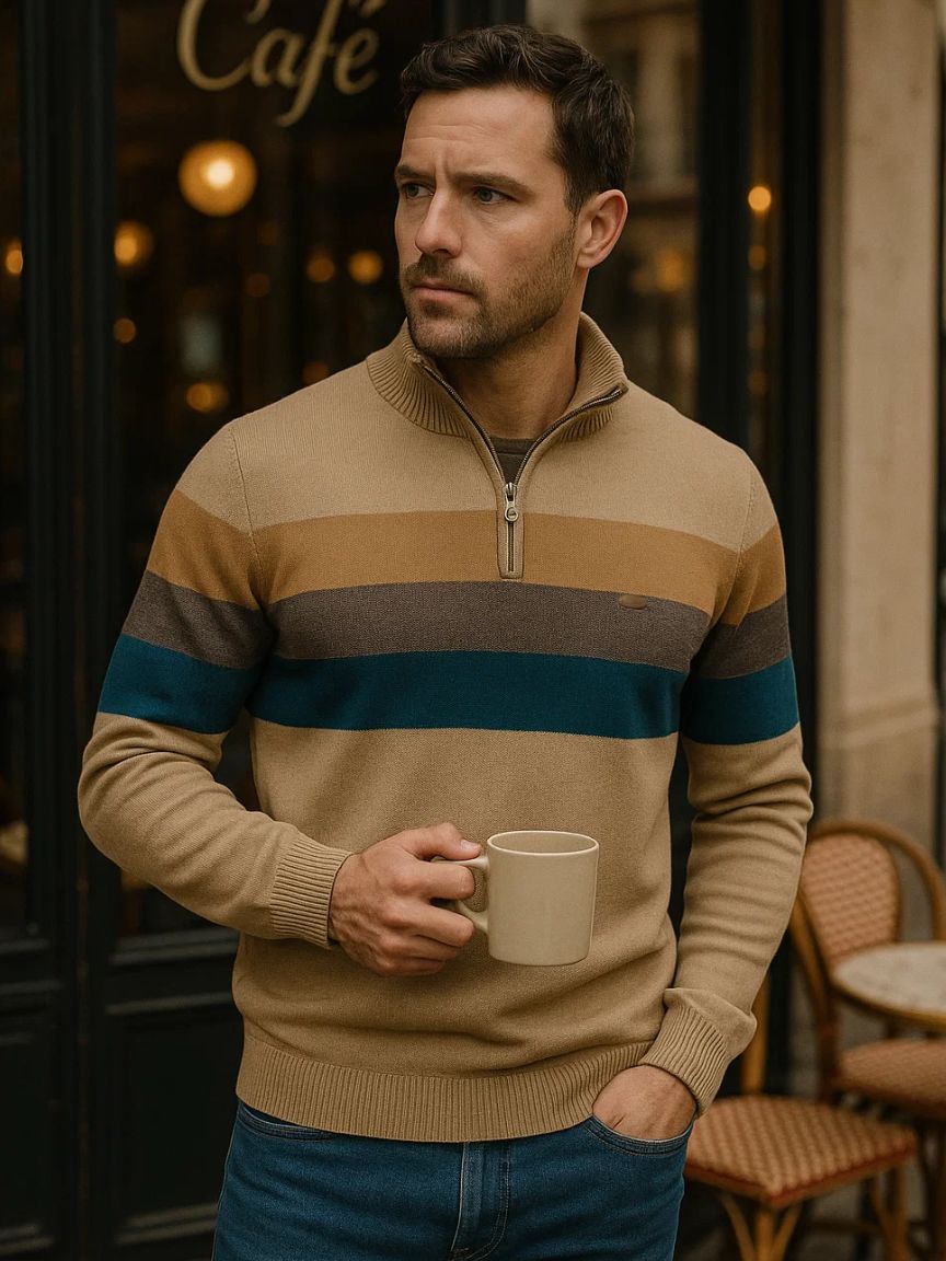 Minimalist High Collar Sweater - Cross & Crown - Cross & Crown