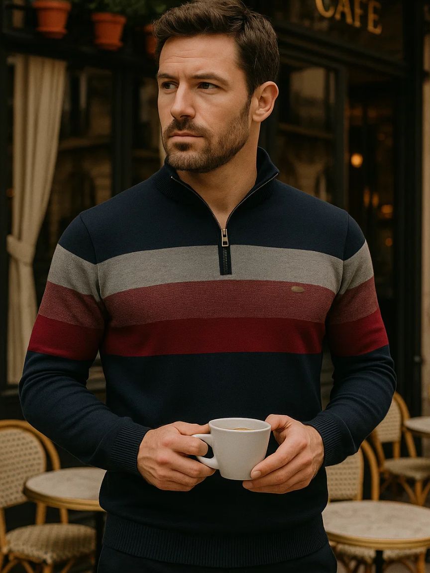 Minimalist High Collar Sweater - Cross & Crown - Cross & Crown