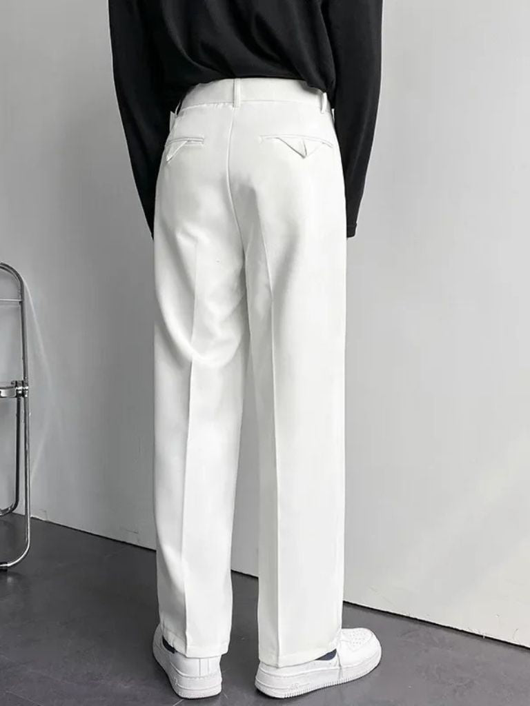 Minimalist Old Money Trousers - Cross & Crown - Cross & Crown
