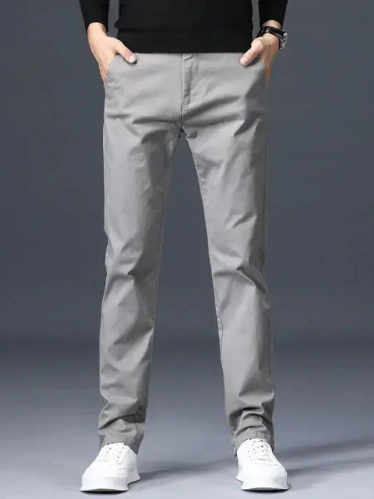 Minimalist Straight Trousers - Cross & Crown - Cross & Crown