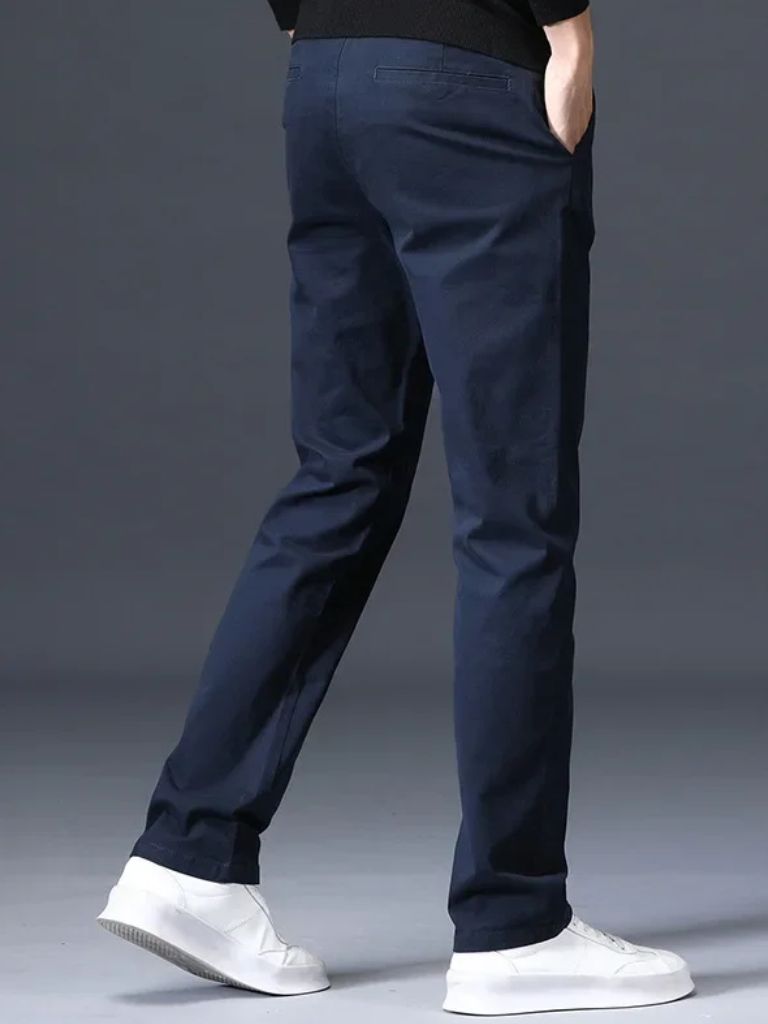 Minimalist Straight Trousers - Cross & Crown - Cross & Crown