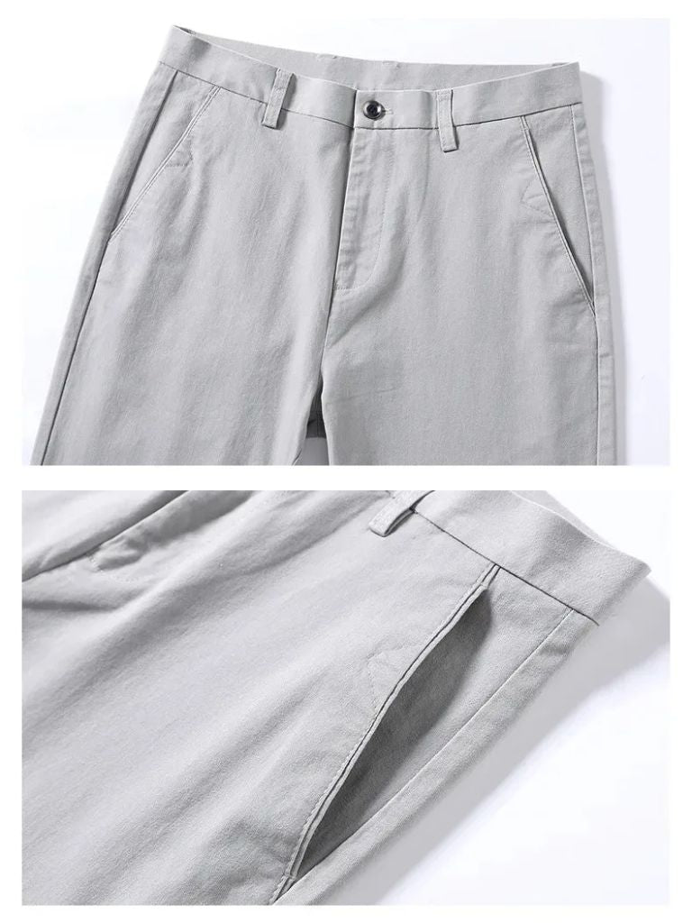 Minimalist Straight Trousers - Cross & Crown - Cross & Crown