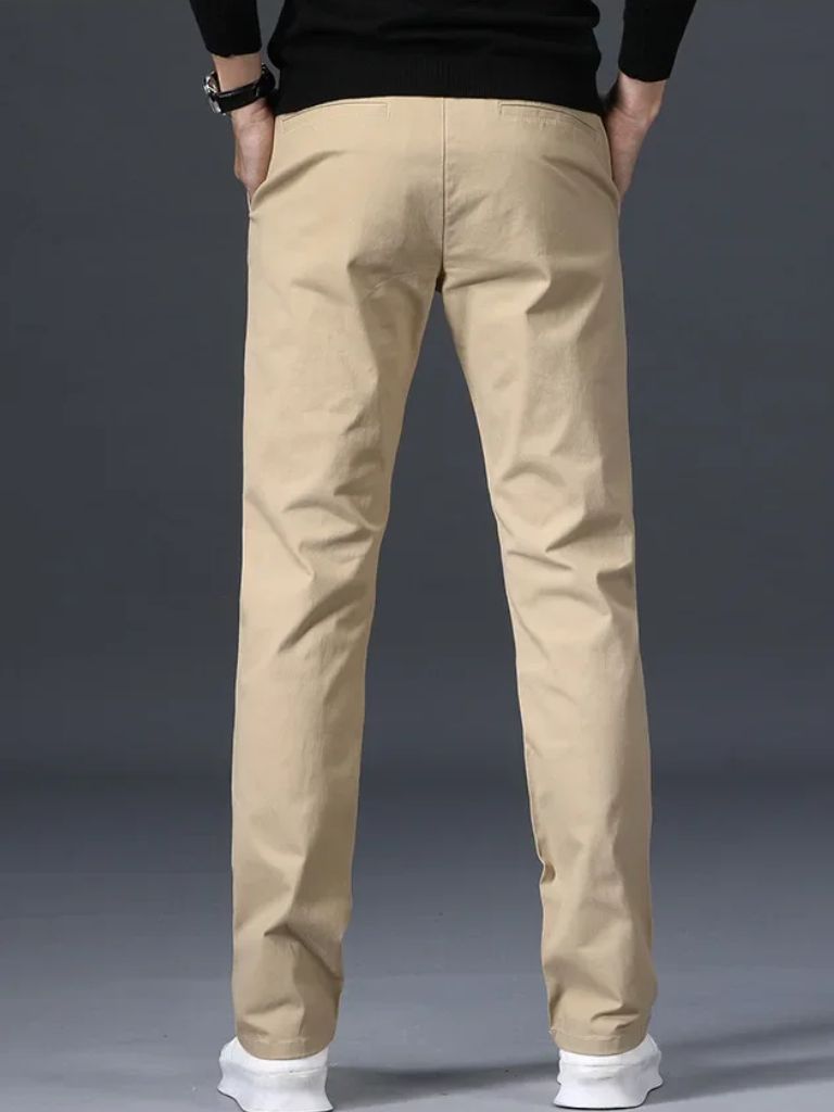 Minimalist Straight Trousers - Cross & Crown - Cross & Crown