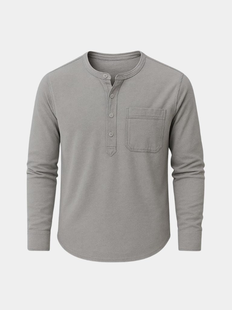 Nash Henley Long Sleeve Shirt – Cross & Crown - Cross & Crown