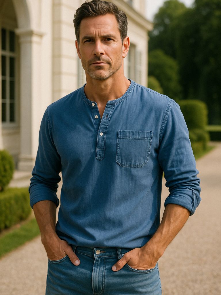 Nash Henley Long Sleeve Shirt – Cross & Crown - Cross & Crown
