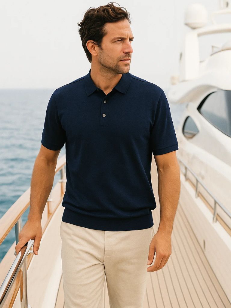 Navy Windsor Polo – Cross & Crown - Cross & Crown