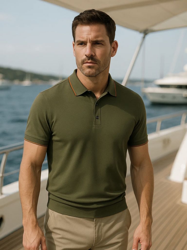 Noble Knit Polo Shirt - Cross & Crown - Cross & Crown
