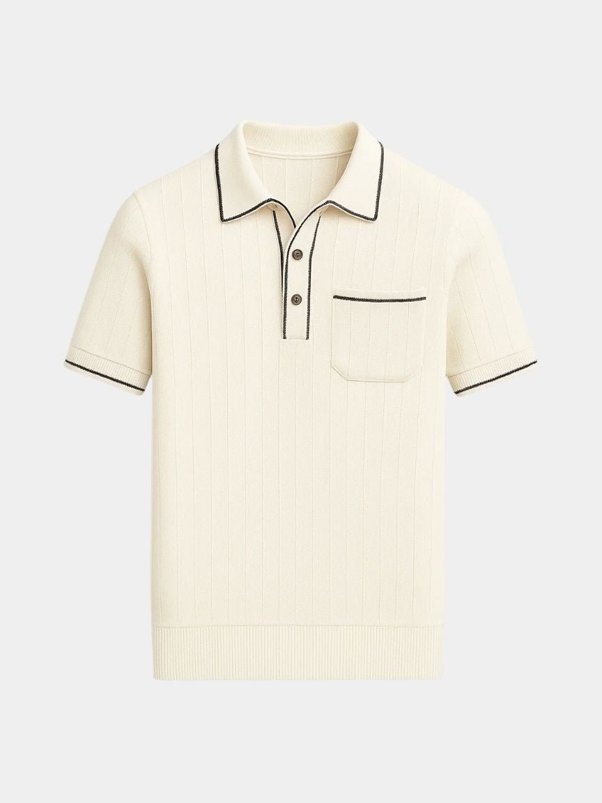 Old Money Knit Polo Shirt - Cross & Crown - Cross & Crown
