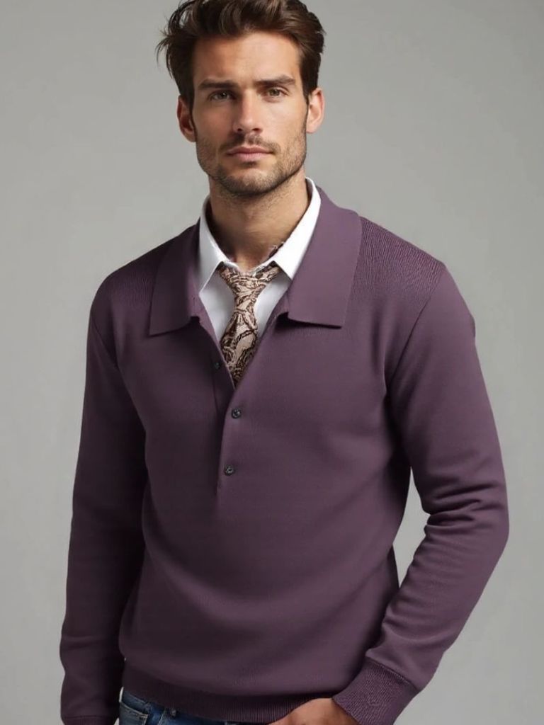 Old Money Knit Polo Sweater - Cross & Crown - Cross & Crown