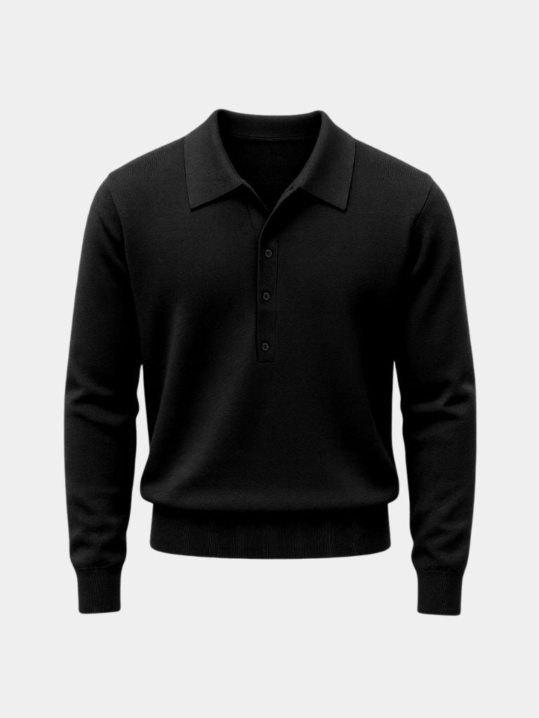 Old Money Knit Polo Sweater - Cross & Crown - Cross & Crown
