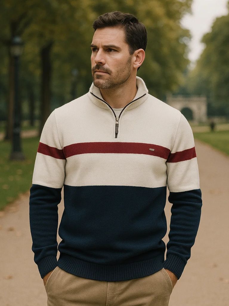 Quarter - Zip Jumper Sweater - Cross & Crown - Cross & Crown