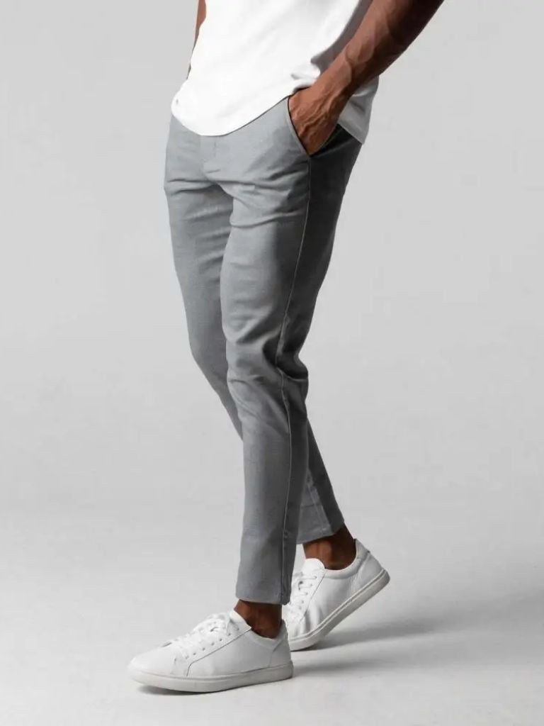 Stretchy Slim Trousers - Cross & Crown - Cross & Crown