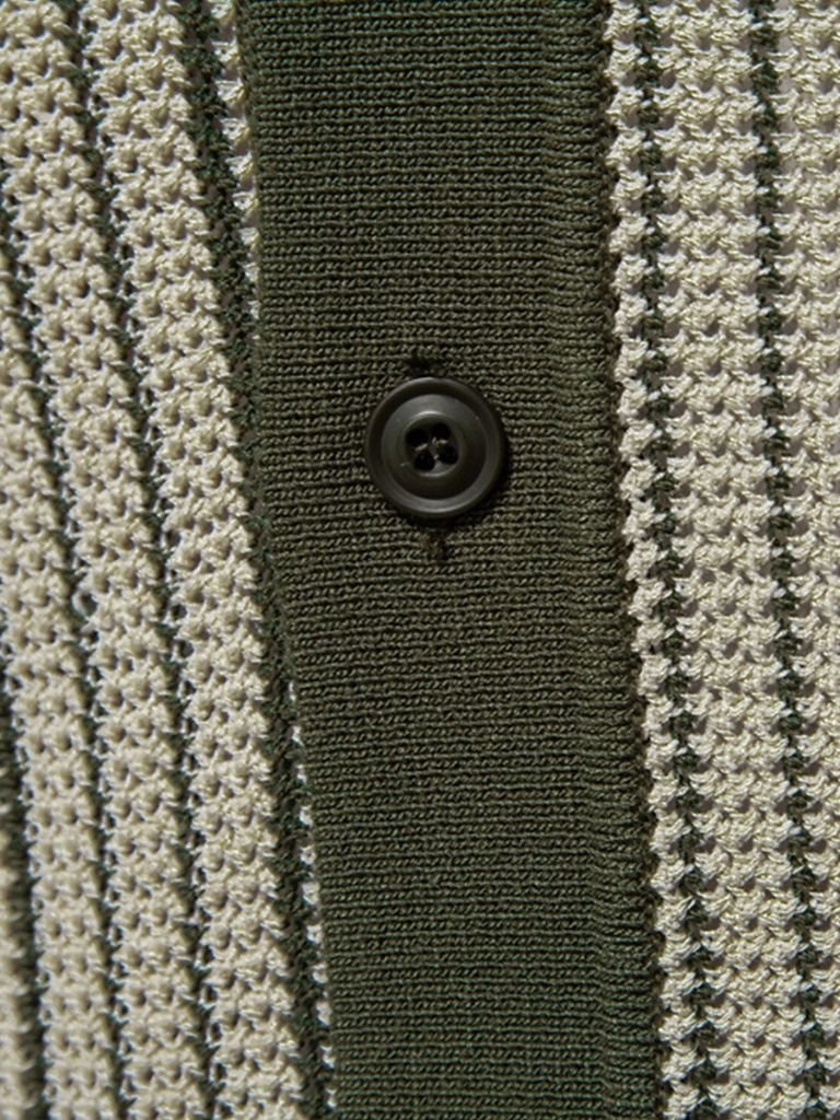 Striped Knit Polo Shirt - Cross & Crown - Cross & Crown