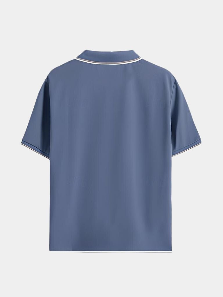 Timeless Black V - Neck Polo - Cross & Crown - Cross & Crown