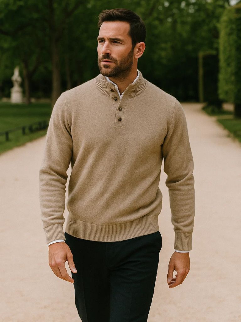 Timeless Luxe Cashmere Pullover - Cross & Crown - Cross & Crown