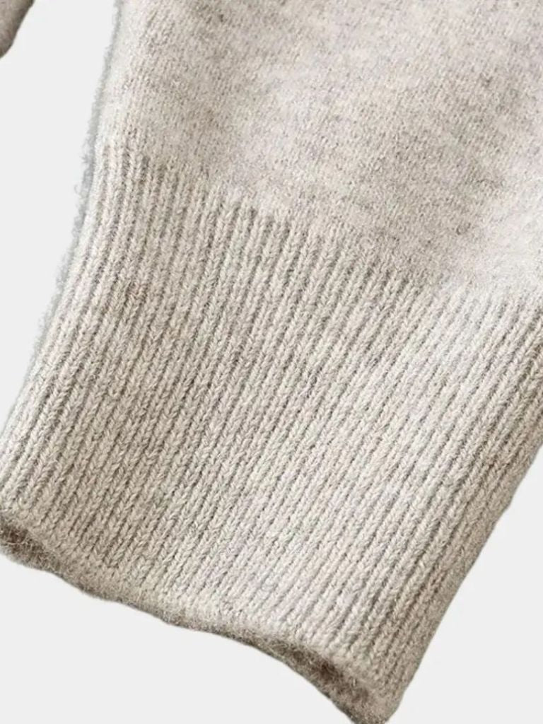 100% Merino Wool V Neck Knitwear Cardigan Sweater - Cross & Crown - Cross & Crown