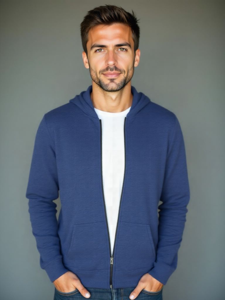 100% Merino Wool Zip Solid Color Sweater - Cross & Crown