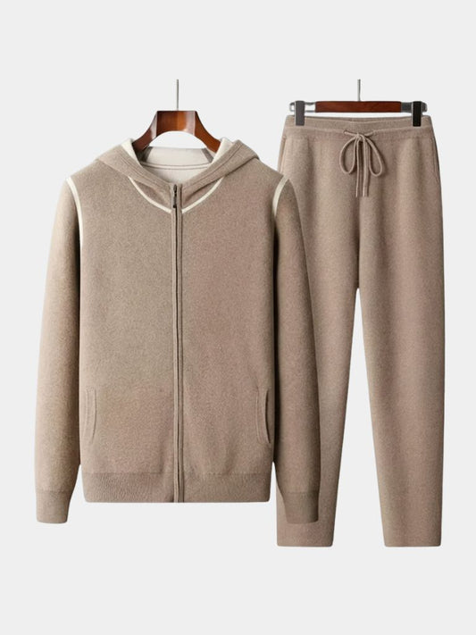 Belvoir Taupe Cashmere Set – Cross & Crown