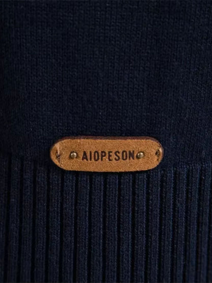 Minimalist High Collar Sweater - Cross & Crown